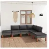 Image de 6-delige Loungeset met kussens poly rattan grijs3059713