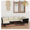 Image de Salon de jardin resine tressee noir 6 pieces x 60.5 x 67 6 personnes