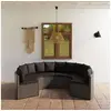 Image de Salon de jardin resine tressee gris 6 pieces 66 x 88 x 67 6 personnes