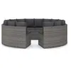 Image de Salon de jardin resine tressee gris 8 pieces 8 personnes