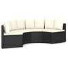 Image de Salon de jardin resine tressee noir 4 pieces 88.0 x 88 x 67 4 personnes