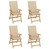 Image de Lot de 4 Chaises de Jardin avec Coussins, Sièges de Terrasse, Chaises de Salle à Manger, Meubles de Patio Extérieur, 3065533
