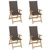 Image de Lot de 4 Chaises de Jardin avec Coussins, Sièges de Terrasse, Chaises de Salle à Manger, Meubles de Patio Extérieur, 3065538