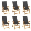 Image de Lot de 6 Chaises de Jardin avec Coussins, Sièges de Terrasse, Chaises de Salle à Manger, Meubles de Patio Extérieur, 3065560