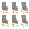 Image de Lot de 6 Chaises de Jardin avec Coussins, Sièges de Terrasse, Chaises de Salle à Manger, Meubles de Patio Extérieur, 3065561