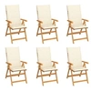 Image de Lot de 6 Chaises de Jardin avec Coussins, Sièges de Terrasse, Chaises de Salle à Manger, Meubles de Patio Extérieur, 3065562