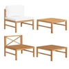 Image de 2-delige Loungeset met cràmekleurige kussens teakhout316110