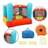 Image de Château Gonflable de Jardin Extérieur Arrière-cour Enfants Kit de Réparation Sac de Transport Soufflante 200x210x160 cm PVC