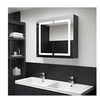 Image de Armoire de salle de bain à miroir à led 80x12,2x68 cm