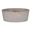 Image de Lavabo Gris en Marbre - - Ø40x15 cm - Fait Main - Robuste et Facile à Nettoyer