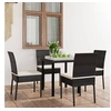 Image de 5-delige Tuinset poly rattan zwart3065694