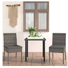 Image de 3-delige Tuinset poly rattan grijs3065699
