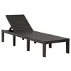 Image de Chaise longue plastique anthracite
