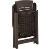 Image de Chaises inclinables de jardin lot de 2 Plastique Moka