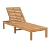 Image de Lot de 1 chaise longue GENERIQUE en bois H. 30 cm marron non pliable