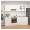 Image de 8-delige Keukenkastenset bewerkt hout wit3067647