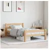 Image de Cadre de lit sans matelas bois de pin massif 90x200 cm