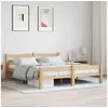 Image de Cadre de lit sans matelas bois massif de pin 160x200 cm