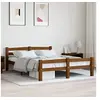 Image de Bedframe massief grenenhout honingbruin 120x200 cm322077