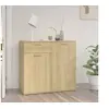 Image de Buffet chêne sonoma 80x36x75 cm bois d ingénierie
