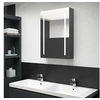 Image de Badkamerkast met spiegel en LED 50x13x70 cm grijs326497