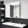 Image de Badkamerkast met spiegel en LED 60x11x80 cm betongrijs326502