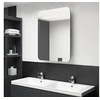 Image de Badkamerkast met spiegel en LED 60x11x80 cm eikenkleurig326507