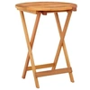 Image de Table de jardin pliable Ø60x75 cm Bois d eucalyptus solide