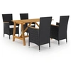Image de 5-delige Tuinset zwart3068739