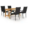 Image de 5-delige Tuinset zwart3068750