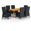 Image de Ensemble de Salle à Manger de Jardin 7 pcs Table et Chaises de Repas de Patio Mobilier à Dîner de Terrasse Mobilier 3067776