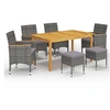 Image de Ensemble de Salle à Manger de Jardin 7 pcs Mobilier à Dîner de Terrasse Mobilier d'Extérieur Table et Chaises de 3067782