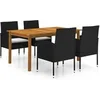 Image de 5-delige Tuinset zwart3067832
