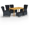 Image de Ensemble de Salle à Manger de Jardin 7 pcs Mobilier à Dîner de Patio Salon de Jardin Table et Chaises de Repas 3067844
