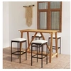 Image de 5-delige Tuinbarset met kussens bruin3067962