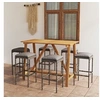 Image de 7-delige Tuinbarset met kussens grijs3067967