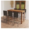 Image de Ensemble de bar de jardin 7 pcs avec coussins Gris