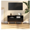Image de Meuble TV noir brillant 90x40x48,5 cm bois d'ingénierie326784