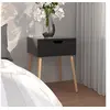 Image de Table de chevet Noir brillant 40x40x56 cm Bois d'ingénierie326809