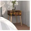 Image de Table de chevet chêne fumé 40x40x56 cm Bois d'ingénierie326811