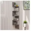 Image de Hoekwandschap 19x19x123 cm bewerkt hout grijs326833