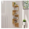 Image de Etagère d angle murale chêne sonoma 19x19x123cm bois ingénierie