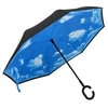 Image de Parapluie à poignée en C Noir 108 cm
