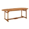 Image de Table à dîner de jardin 220x90x75 cm Bois d acacia massif
