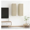 Image de Meubles TV 2 pcs Chêne sonoma 30,5x30x90 cm Bois d'ingénierie