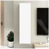 Image de Meuble TV Blanc 30,5x30x110 cm Bois d'ingénierie