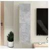 Image de Meuble TV Gris béton 30,5x30x110 cm Bois d'ingénierie