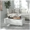 Image de Table basse Gris béton 85x55x31 cm Bois d ingénierie