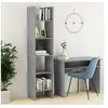 Image de Bibliothèque Gris béton 40x35x180 cm Bois d'ingénierie