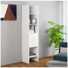 Image de Bibliothèque Blanc 40x35x180 cm Bois d ingénierie